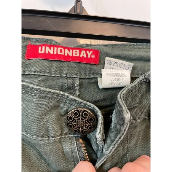 Unionbay Women's Size 1 Green Jeans - Picture 6 of 9